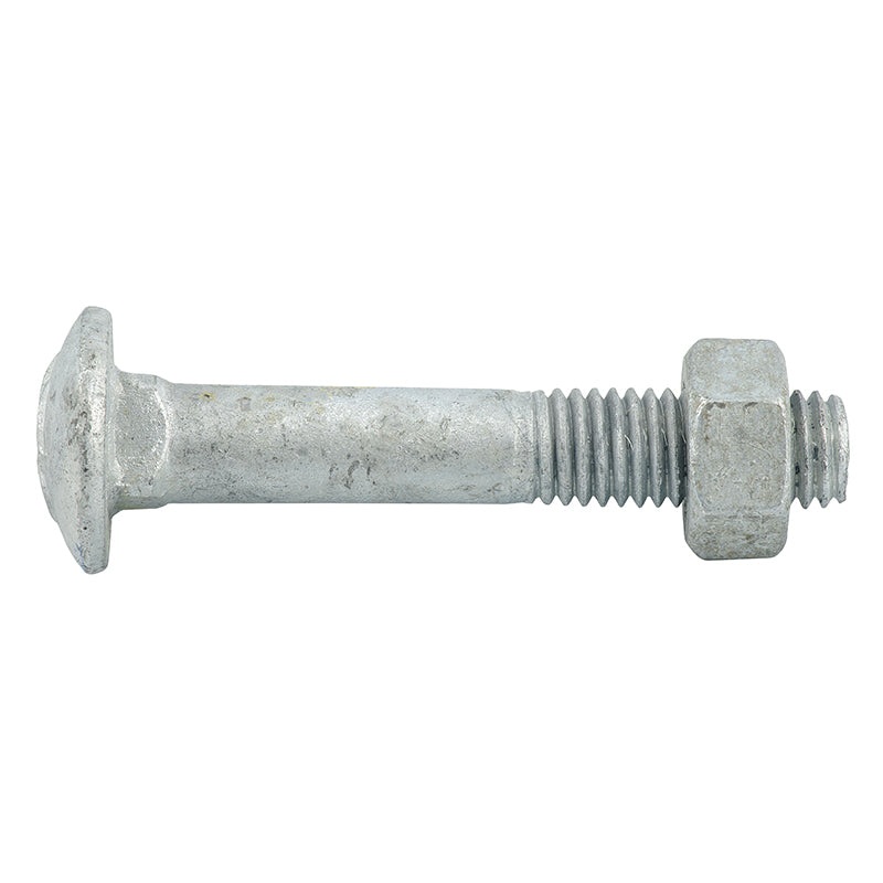 BOLT NUT CUP METRIC HOT DIP GAL M10 X 60MM BOX 50 067655