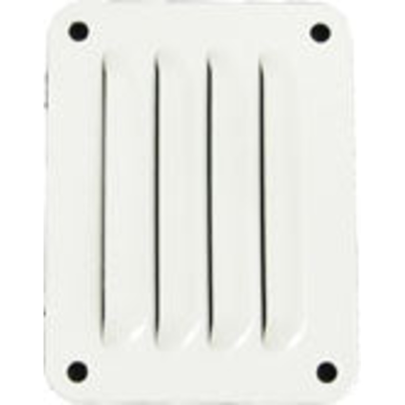Vent Aluminium 100 x 75mm White Pressed