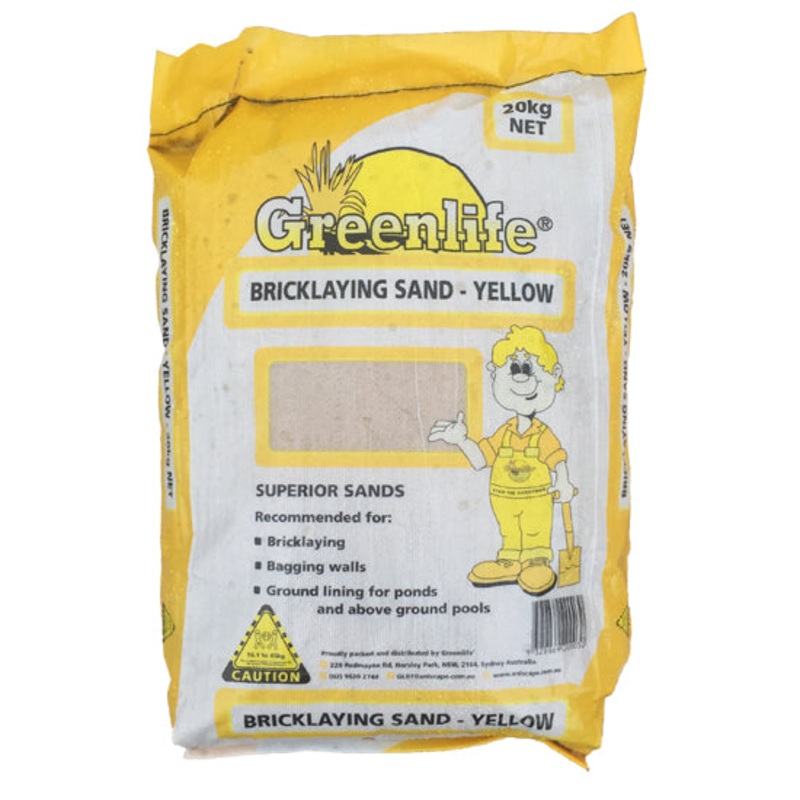 Yellow Brickies Sand 20KG BAG