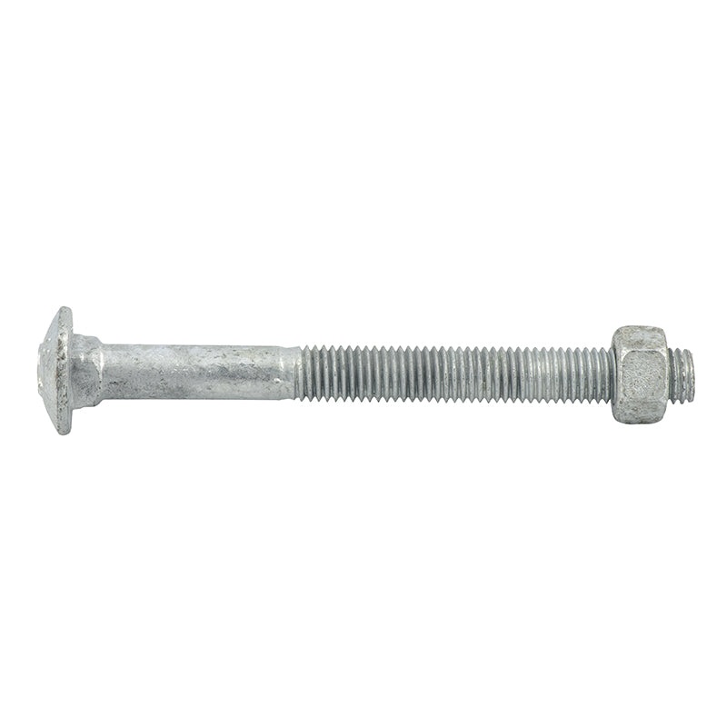 BOLT NUT CUP METRIC HOT DIP GAL M12 X 130MM BOX 25 066283