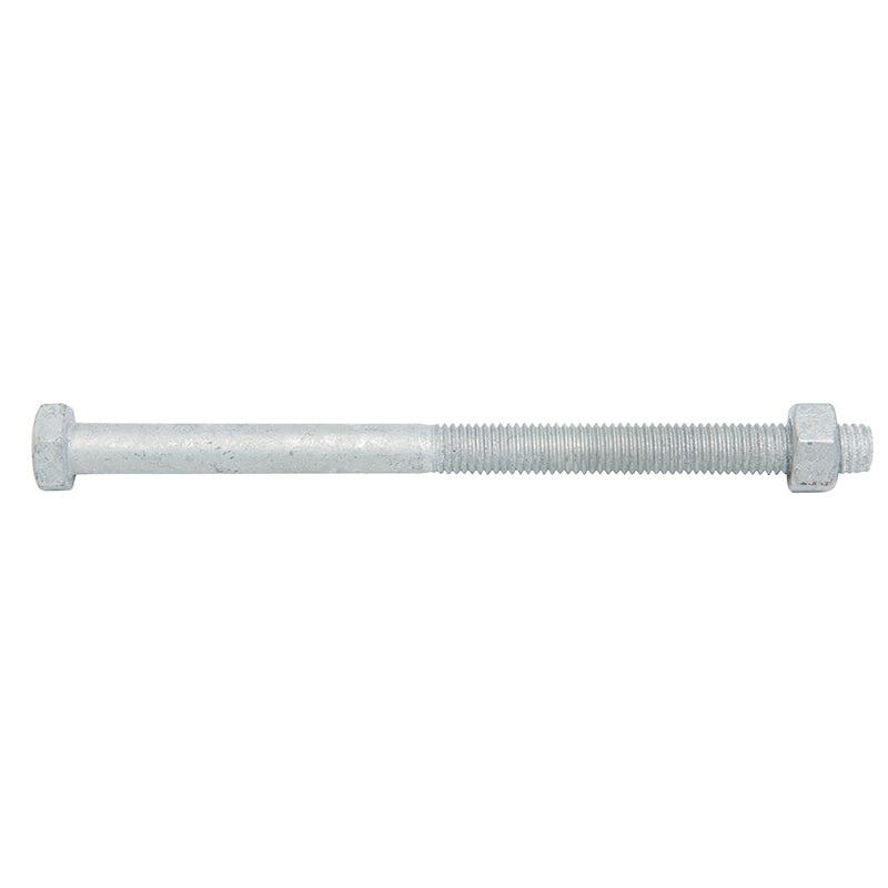 BOLT NUT HEX METRIC HOT DIP GAL M10 X 130MM BOX 50 065835