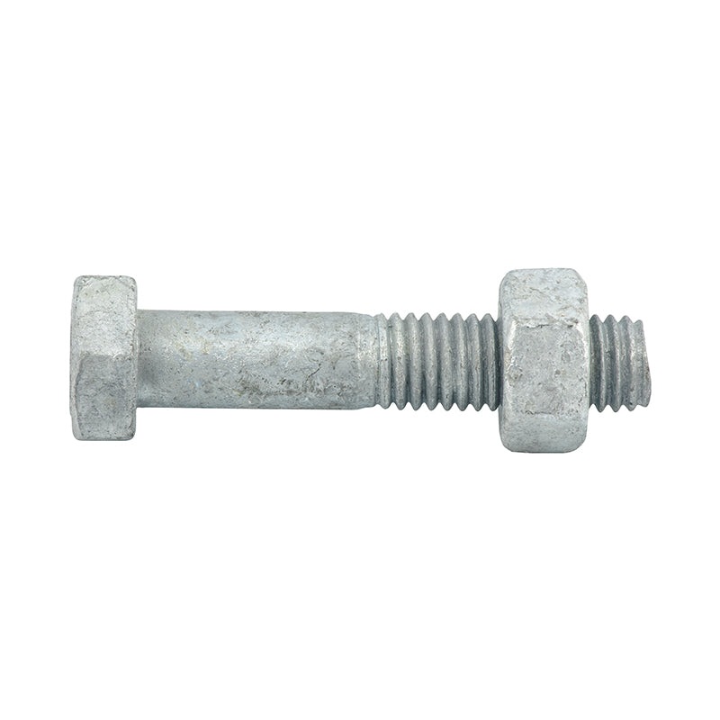 BOLT NUT HEX METRIC HOT DIP GAL M10 X 50MM BOX 50 065774
