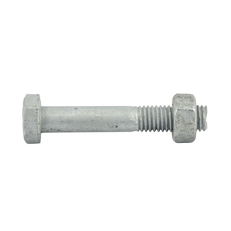 BOLT NUT HEX METRIC HOT DIP GAL M10 X 60MM BOX 50 065781