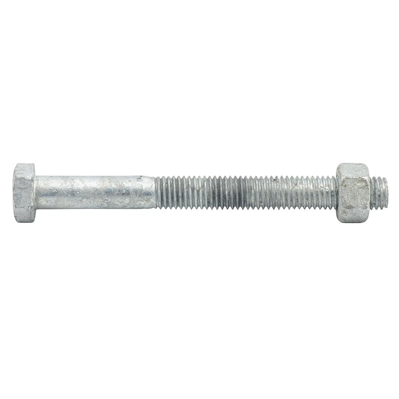 BOLT NUT HEX METRIC HOT DIP GAL M12 X 120MM BOX 25 065897