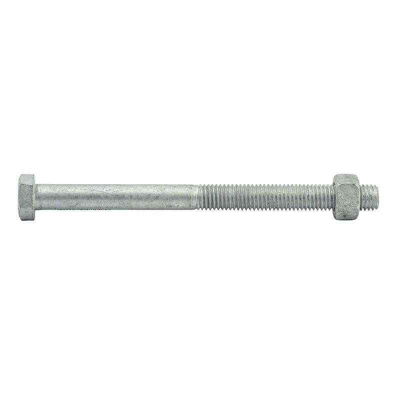 BOLT NUT HEX METRIC HOT DIP GAL M12 X 150MM BOX 25 065910