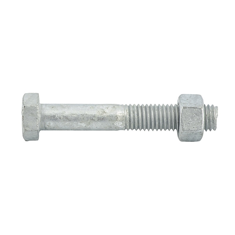 BOLT NUT HEX METRIC HOT DIP GAL M12 X 75MM BOX 25 065873