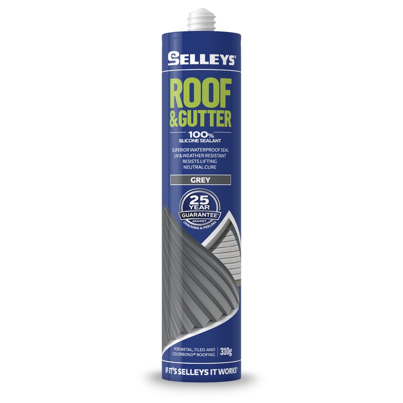 SILICONE ROOF & GUTTER 310G GREY SELLEYS