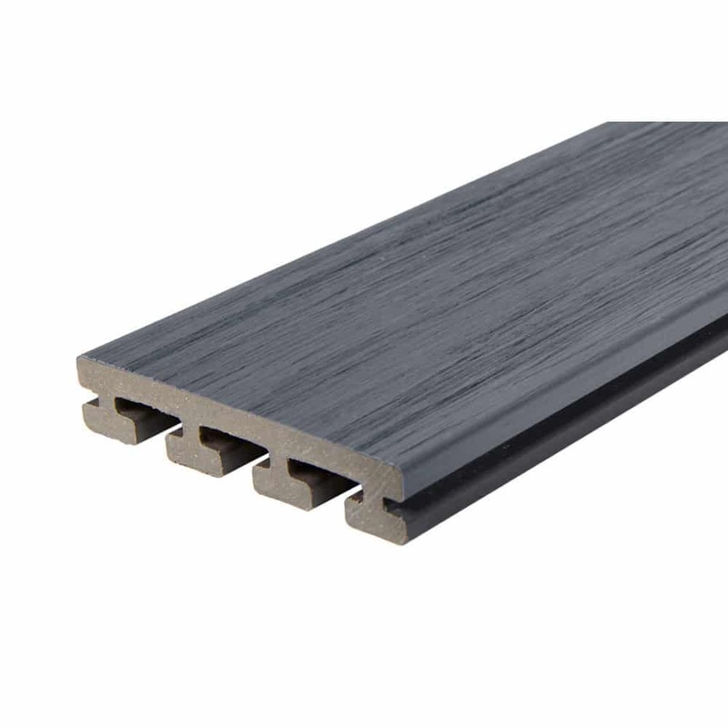 EVALAST DECKING iSERIES 135 x 25mm X 5.4M GROOVED CAPETOWN GREY