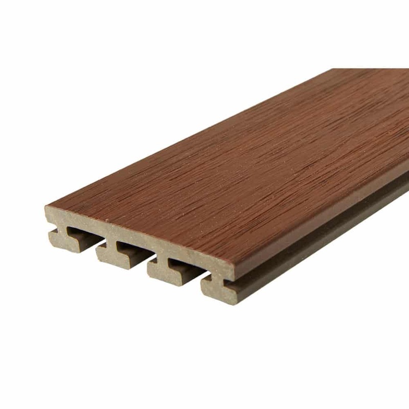 EVALAST DECKING iSERIES 135 x 25mm X 5.4M GROOVED SPANISH SAFFRON