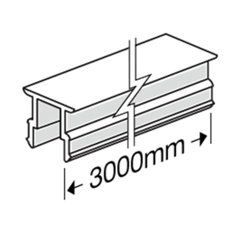 Hardiedeck snap in top strip FZ (Flame Zone) 3000mm 306014