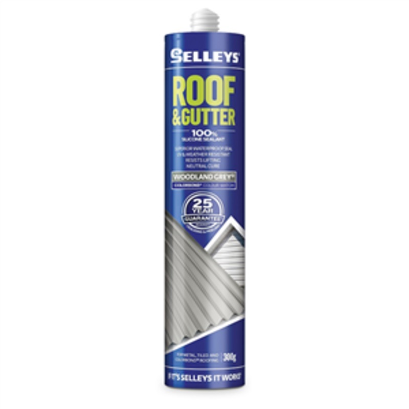 SILICONE ROOF & GUTTER 300G WOODLAND GREY SELLEYS