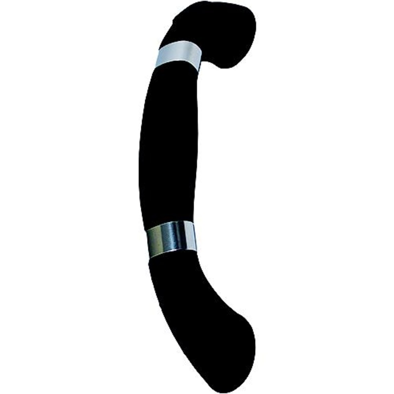 T-H Marine LEDGHBSSBDP Molded Grab Handle with Stainless Accent Rings & Blue LED Light, Black