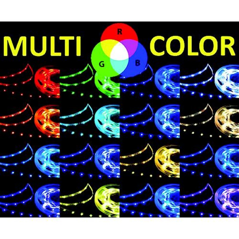 TH Marine LED RGB Color Changing Flat Rope Light, 20′