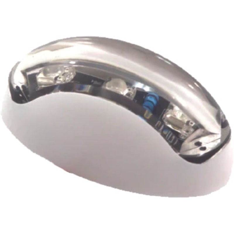 TH Marine LED72000DP Oval Courtesy Light, White w/Blue LEDs