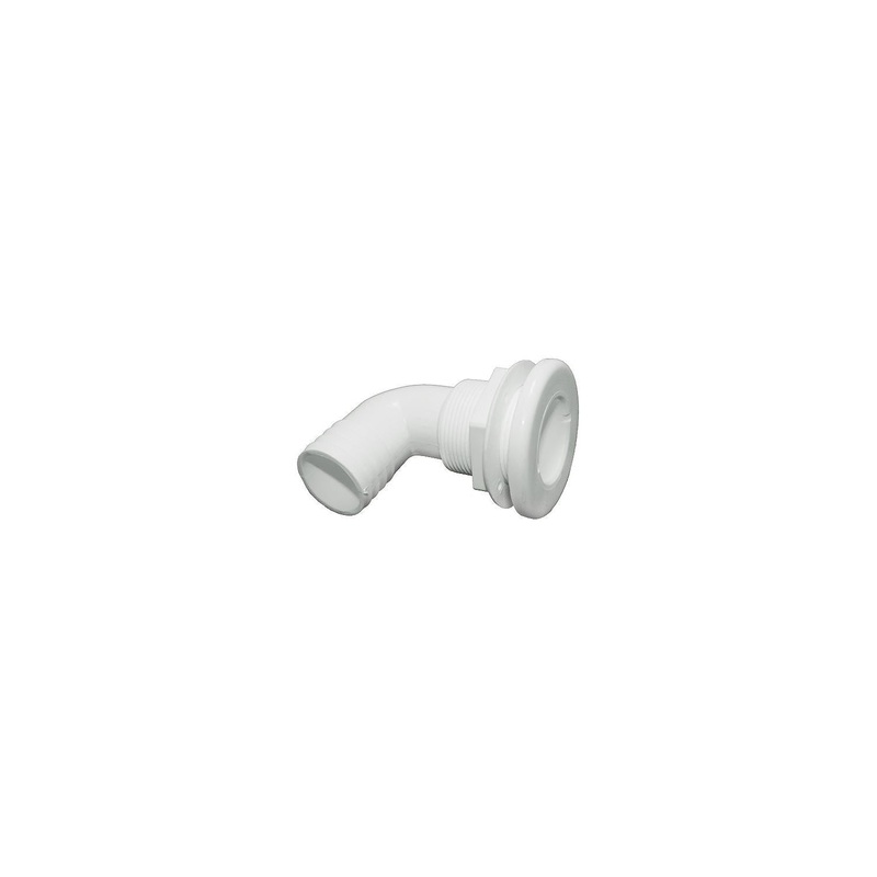 Thru Hull 1-1/2 90D Hose White