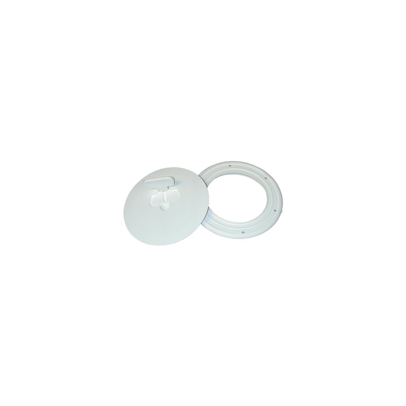 T-H Marine Quick Release Deck Plate 6 Diameter, Polar White