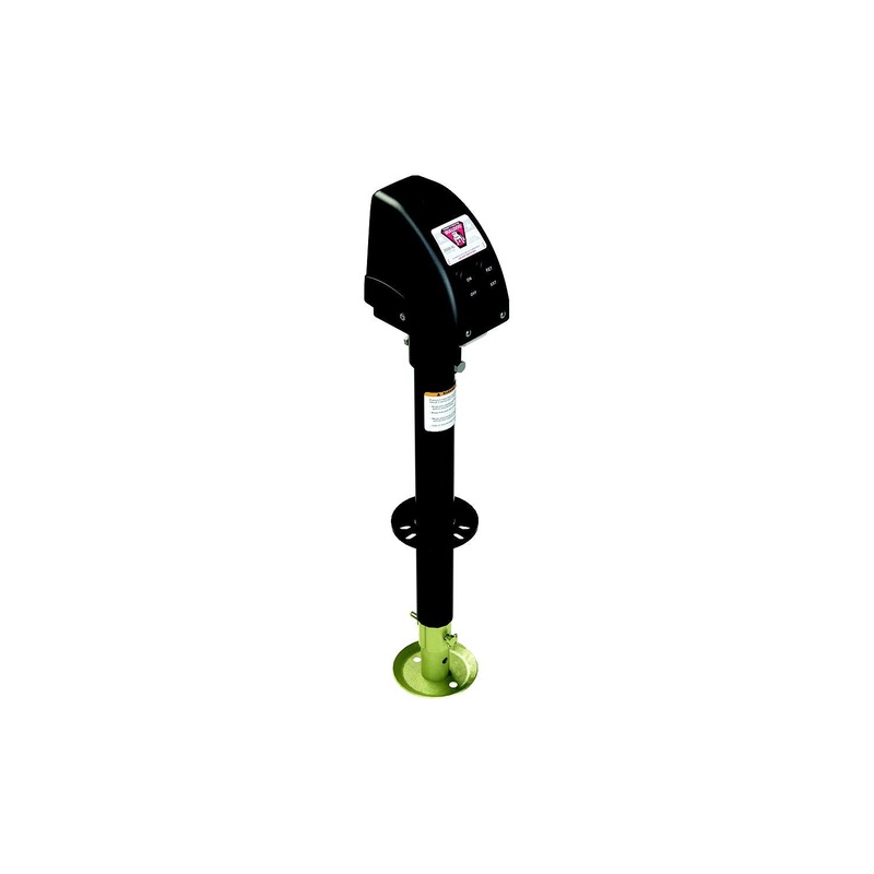 Bulldog 500187 Black 3,500 lb Capacity Powered A-Frame 14 Travel RV Trailer Jack, Black Case