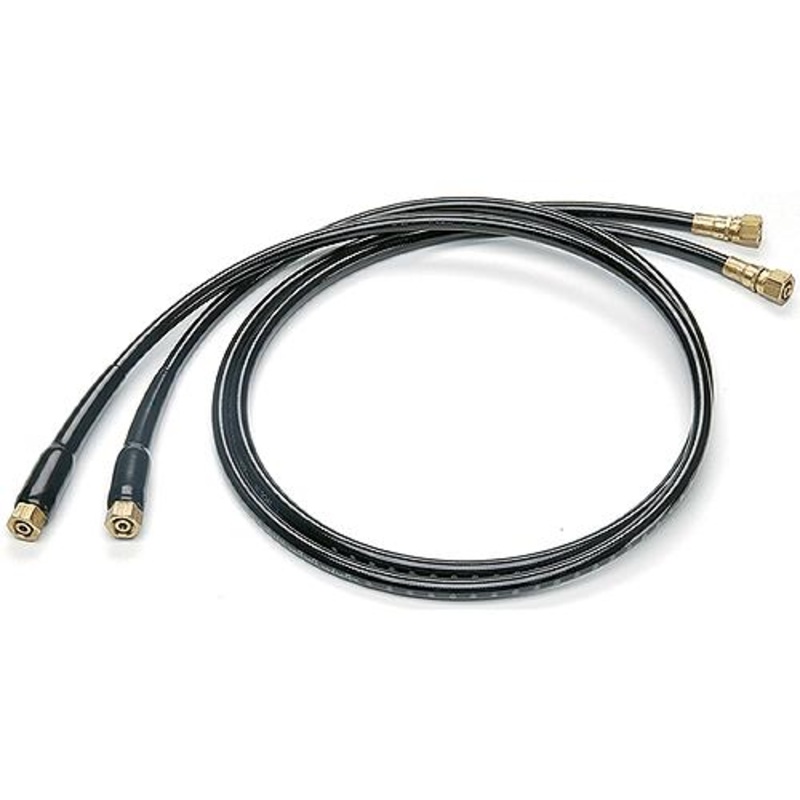 UFLEX Hydraulic OB Hose Kit With Pre-Crimped Brass Fittings and Bend Restrictors on Both Ends (2 Per Pack)