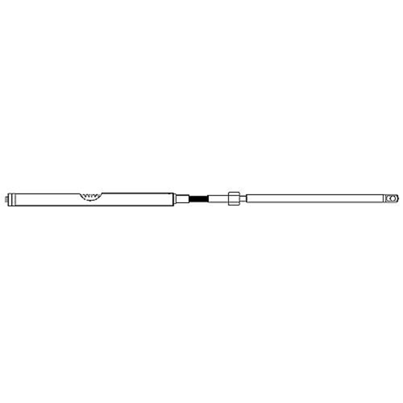 UFLEX M86 Universal Rack & Pinion Steering Cable (Replaces UFLEX, Morse Command 200 or Teleflex SSC124), 19′