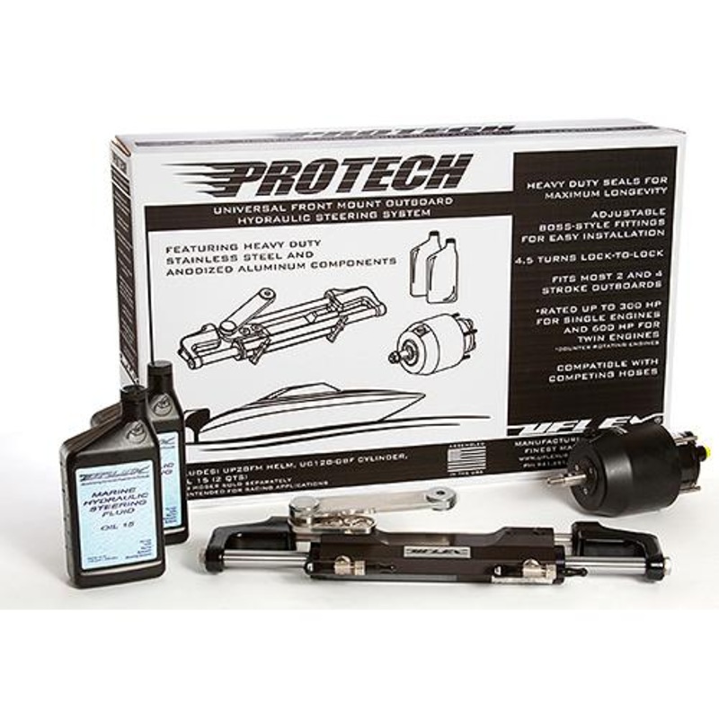 Uflex PROTECH21T Protech Hydraulic Tilt Steering System for Johnson/Evinrude, Yamaha, Suzuki w/Tilt Helm. Hoses sold separately.