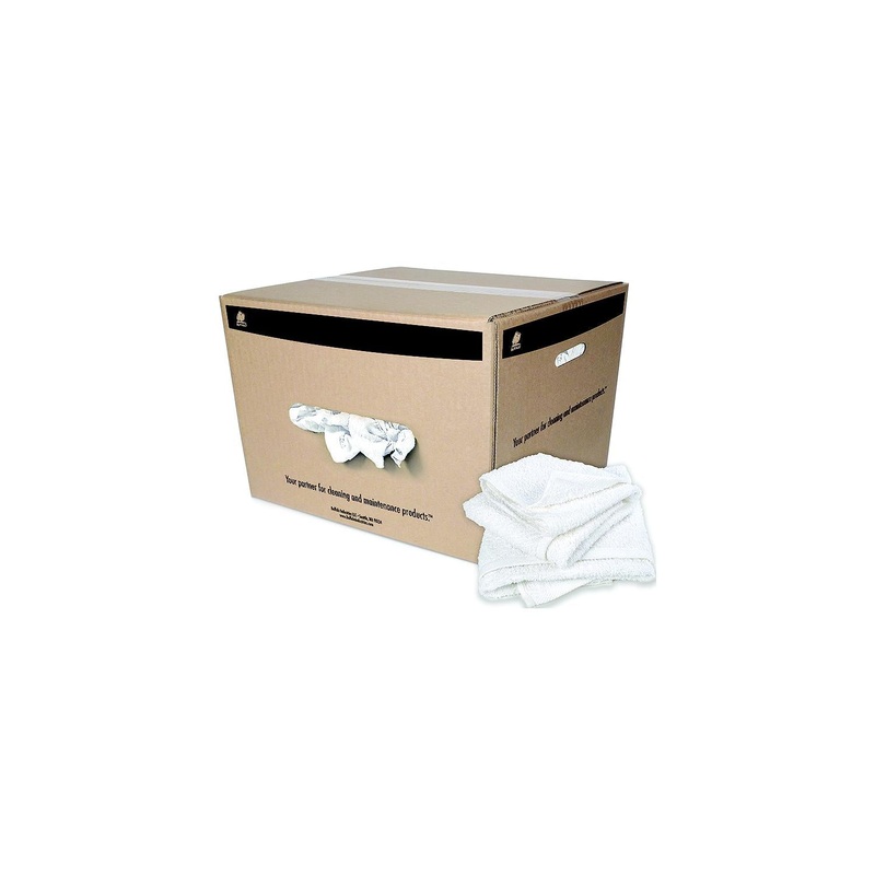 Buffalo Large Terry Hemmed Half Towels 24 x 24, 50 lb. Box