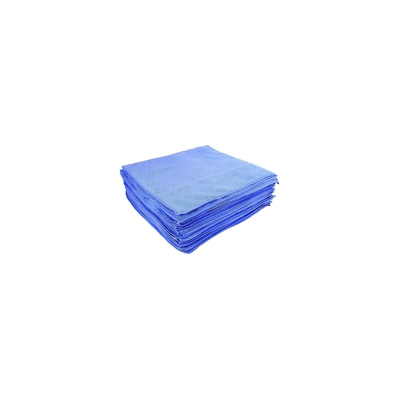 Buffalo Microfiber Cloths 16 x 16, Blue 20/Pk, Pack of 20