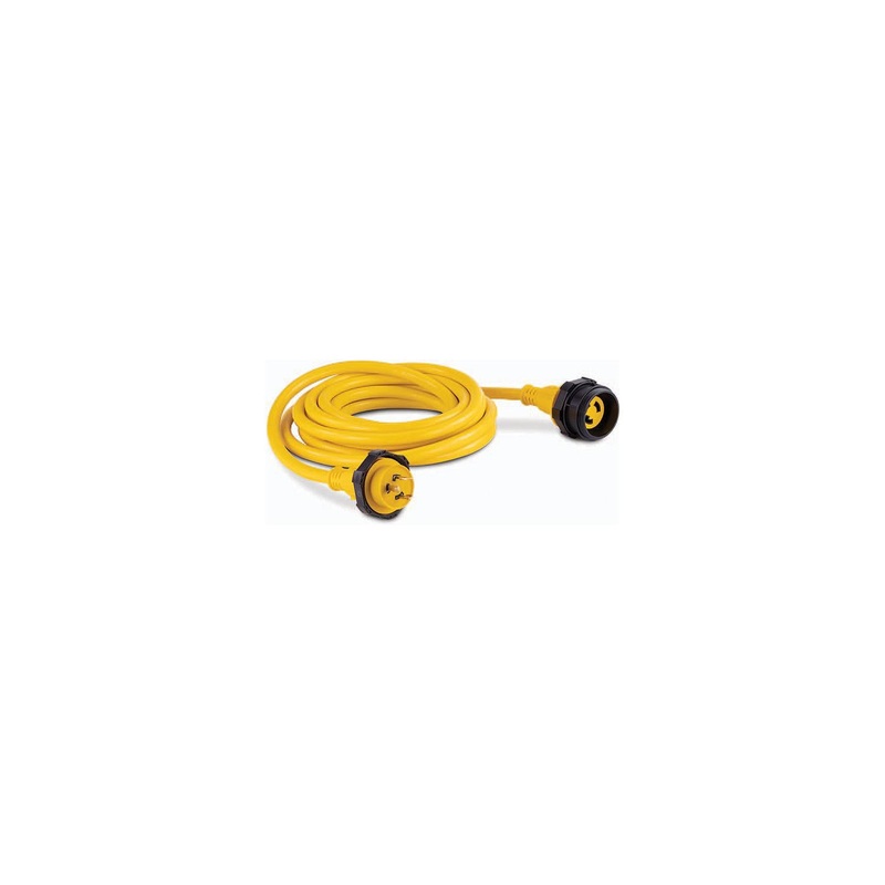 Sierra AC12350 30A Shore Power Cordset, 25′, Yellow