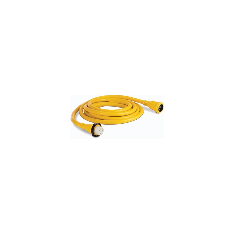 Sierra AC12370 50A Shore Power Cordset, 25′, Yellow