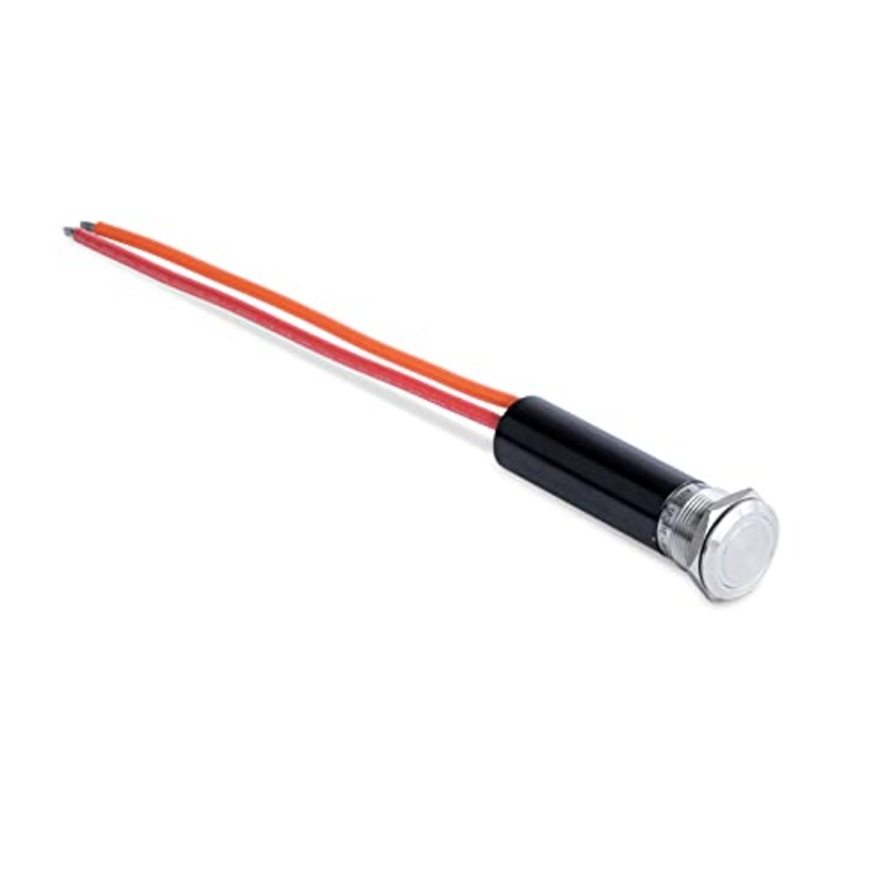 Sierra AV10100B Push-Button Switch, Off/On, Blue Halo LED, 20A