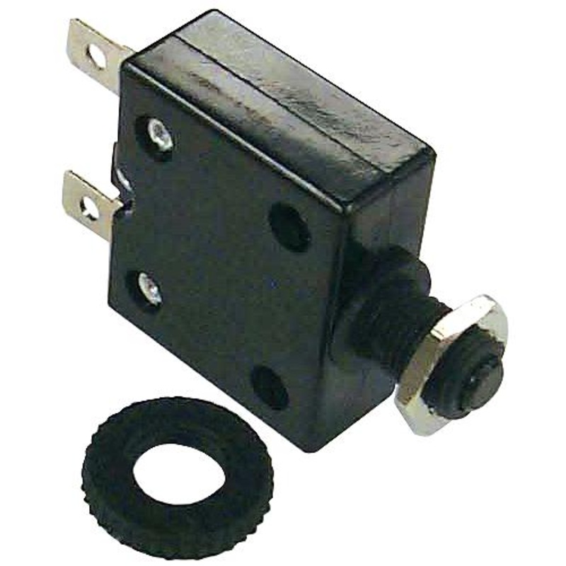 Sierra CB41210B Push Button Circuit Breaker, 10 Amp, Black