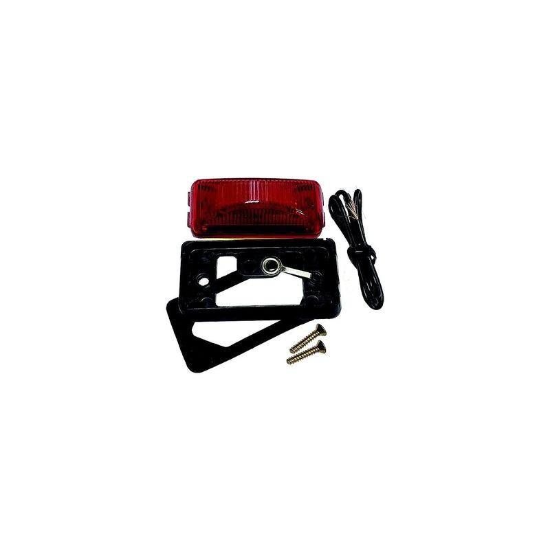 Anderson V203BKR LED Sealed Clearance/ Side Marker Light Assembly w/Chrome Bracket, Red