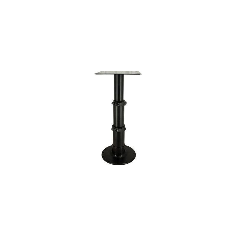 Springfield 1660230BLK 3-Stage Black Anodized Pedestal Set (Includes Square Table Mount and Base), 12-3/4, 20, 28