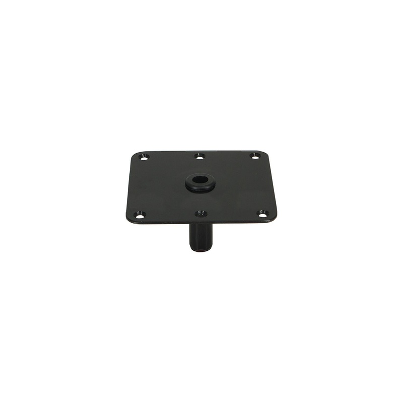Springfield King-Pin 7 x 7 Threaded Square Steel Base, E-Coat Finish