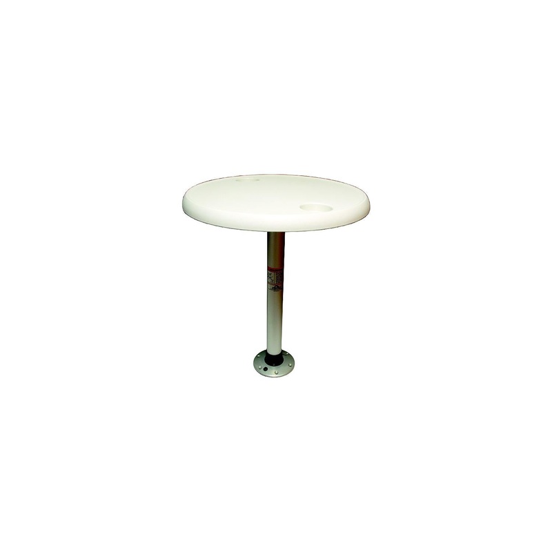 Springfield Thread-Lock 24 Round Table Package W/O Umbrella Socket (Includes Pedestal Set and Table Top)