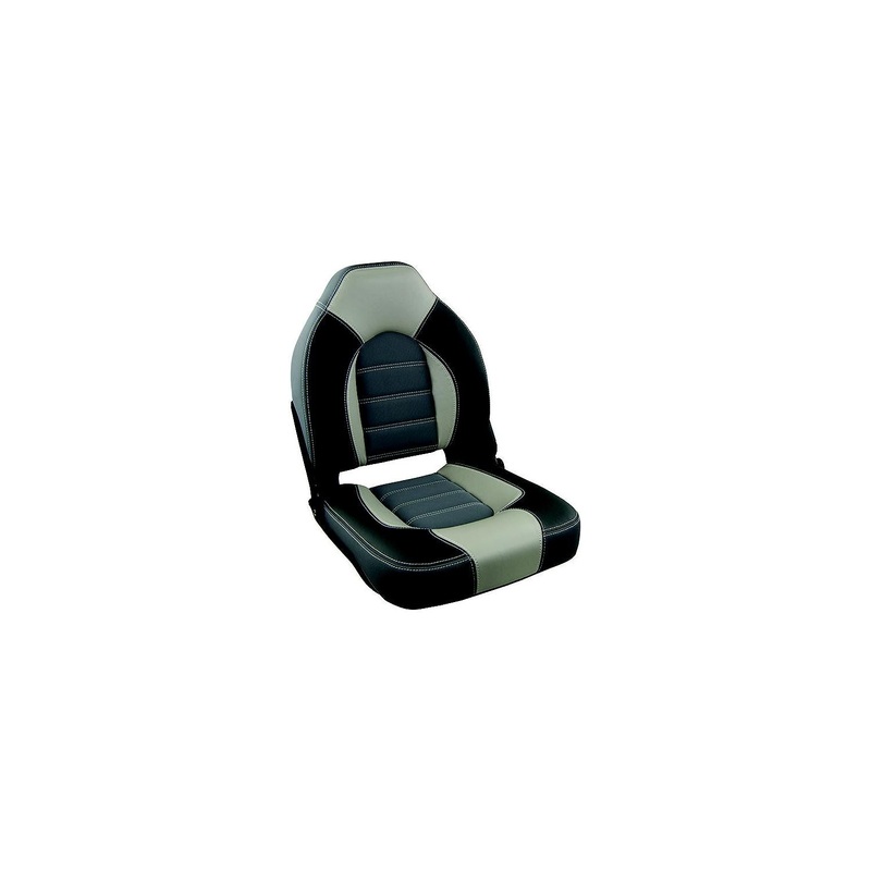 Springfield 1061063B Skipper Premium High Back Fold Down Seat, Charcoal/Gray