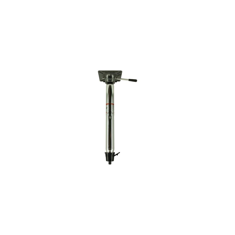 Springfield Taper-Lock 2-3/8 Power-Rise Stand-Up Pedestal 22.5 to 29.5, Brite Dip Finish