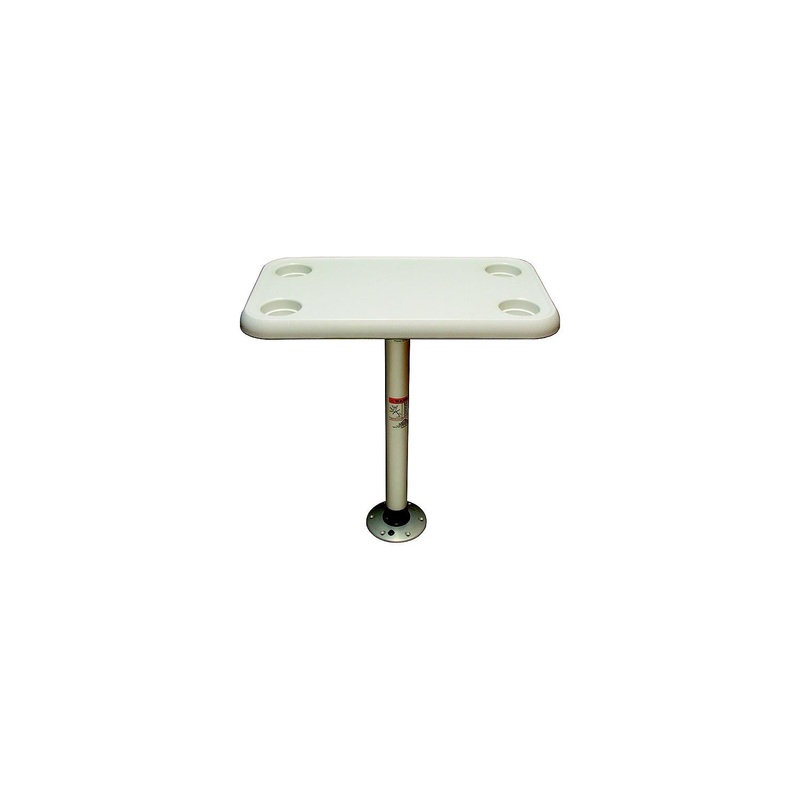 Springfield Thread-Lock 16 x 28 Rectangular Table Package W/O Umbrella Socket (Includes Pedestal Set and Table Top)