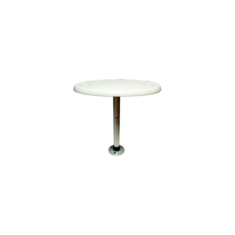 Springfield Thread-Lock 18 x 30 Oval Table Package W/O Umbrella Socket (Includes Pedestal Set and Table Top)