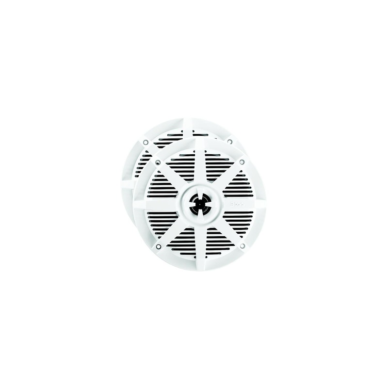 Boss 6-1/2 2-Way Marine Speakers, White, pr.