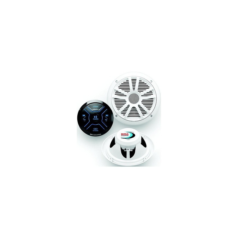 Boss Audio MG150W6 Bluetooth Gauge Receiver Package w/ 6.5 Marine Speakers