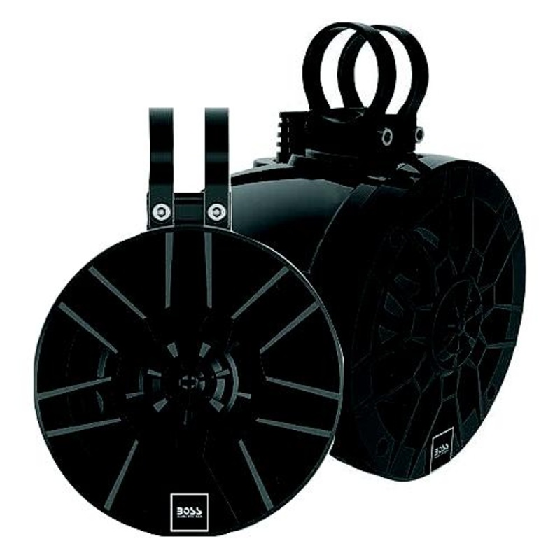 Boss Audio MPWWT60 2-Way Marine Waketower/UTV Roll Bar Speaker System, 6.5 Black, 1 pr.