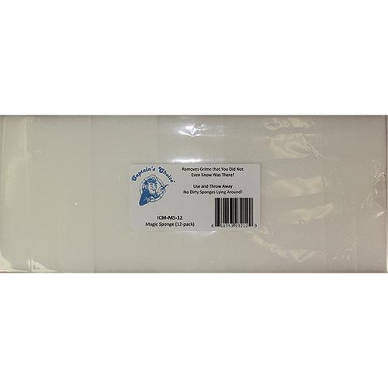 Captain’s Choice ICMMS50 Magic Foam Eraser Sponge, 50/pk