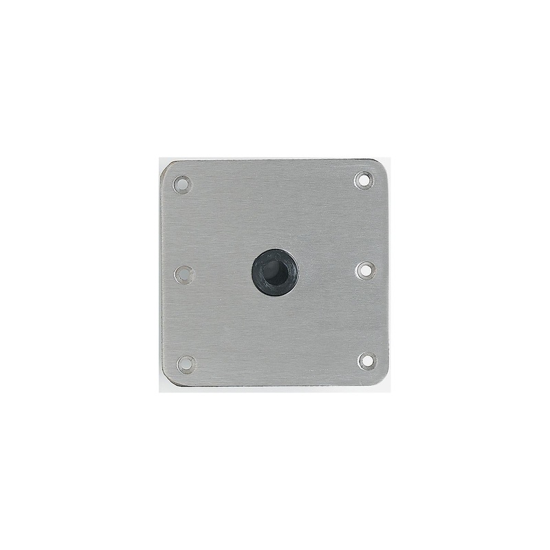 Attwood 67739 7 x 7 Lock’N-Pin 3/4 Pin Stainless Base Plate, Bulk