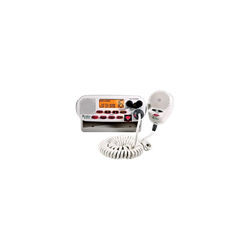 Cobra Marine Class-D DSC VHF Radio Flush Mount – White