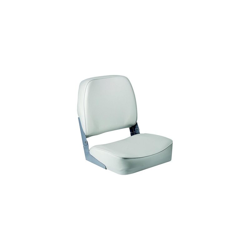 Wise 3313710 Promotional Marine Grade Vinyl 16.25 D x 16 W x 18 H Low Back Boat Seat, White