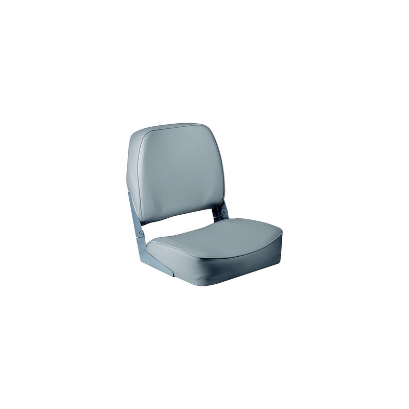 Wise 3313717 Promotional Marine Grade Vinyl 16.25 D x 16 W x 18 H Low Back Boat Seat, Grey