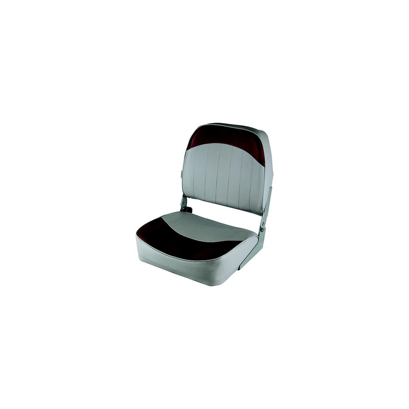 Wise 8WD734PLS661 Economy Fold Down Fishing Seat, Grey/Red