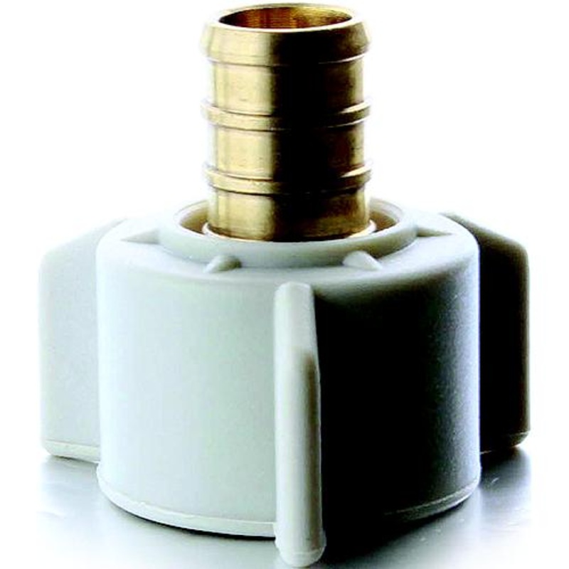 Bristol 49BPSA44G QestPEX Swivel Adapter w/ Plastic Nut – 1/2 PEX x 1/2 FPT Swivel