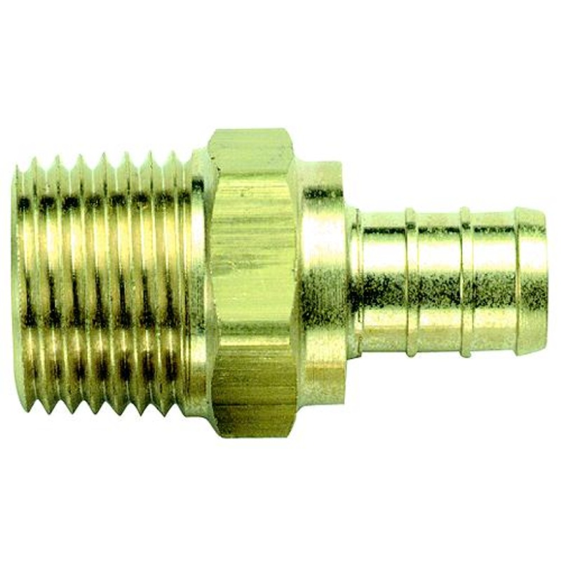 Bristol 49UTMC33 QestPEX Male Adapter, 1/2 Barb x 1/2 MPT