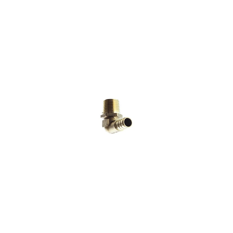 Bristol 49UTME33 QestPEX Male Elbow – 1/2 Barb x 1/2 MPT